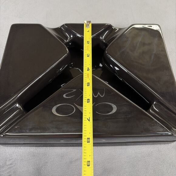2009 CAO MX2 Ceramic Cigar Ashtray, Tabletop, 10 in x 7.5 inches, Black Charity - Picture 13 of 14